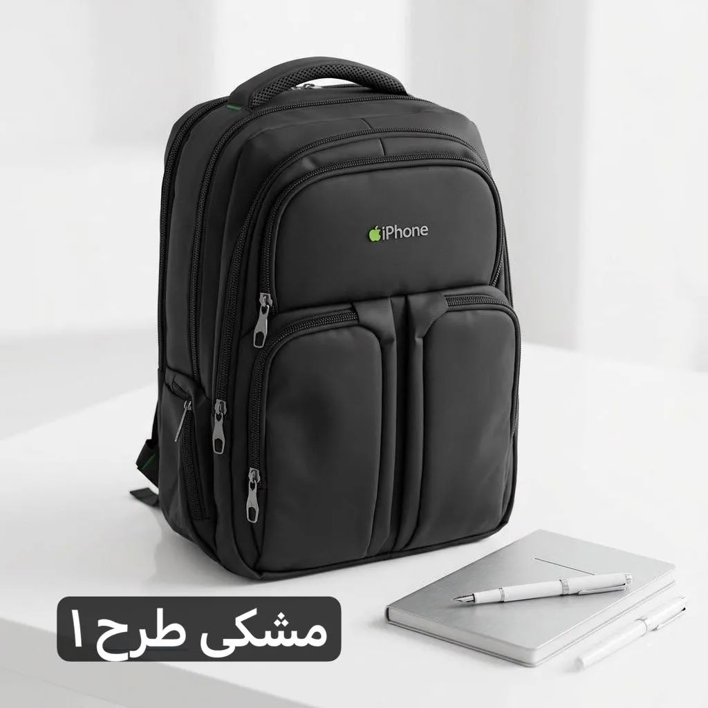 کوله پشتی برزنت اسپرت مناسب مدرسه و دانشگاه با جای لپ تاپ و جیب متعدد - Image 5
