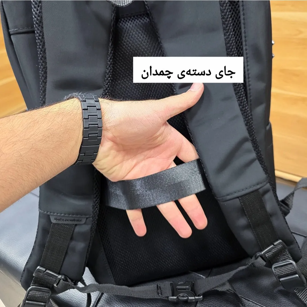 کوله پشتی لپتاپ دانشجویی و اداری قفل دار مناسب لپتاپ تا 17.5 اینچ مردانه و زنانه - Image 14