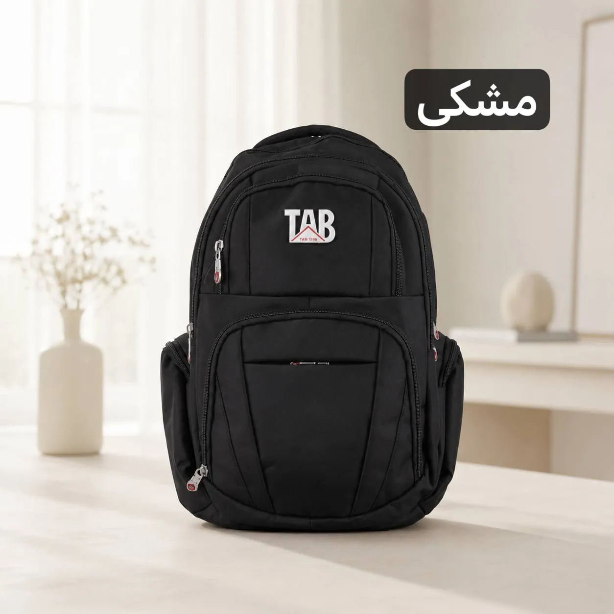 کوله پشتی برزنت مدرسه و دانشگاه مناسب لپ تاپ ابعاد 48 در 39 سانتیمتر - Image 4