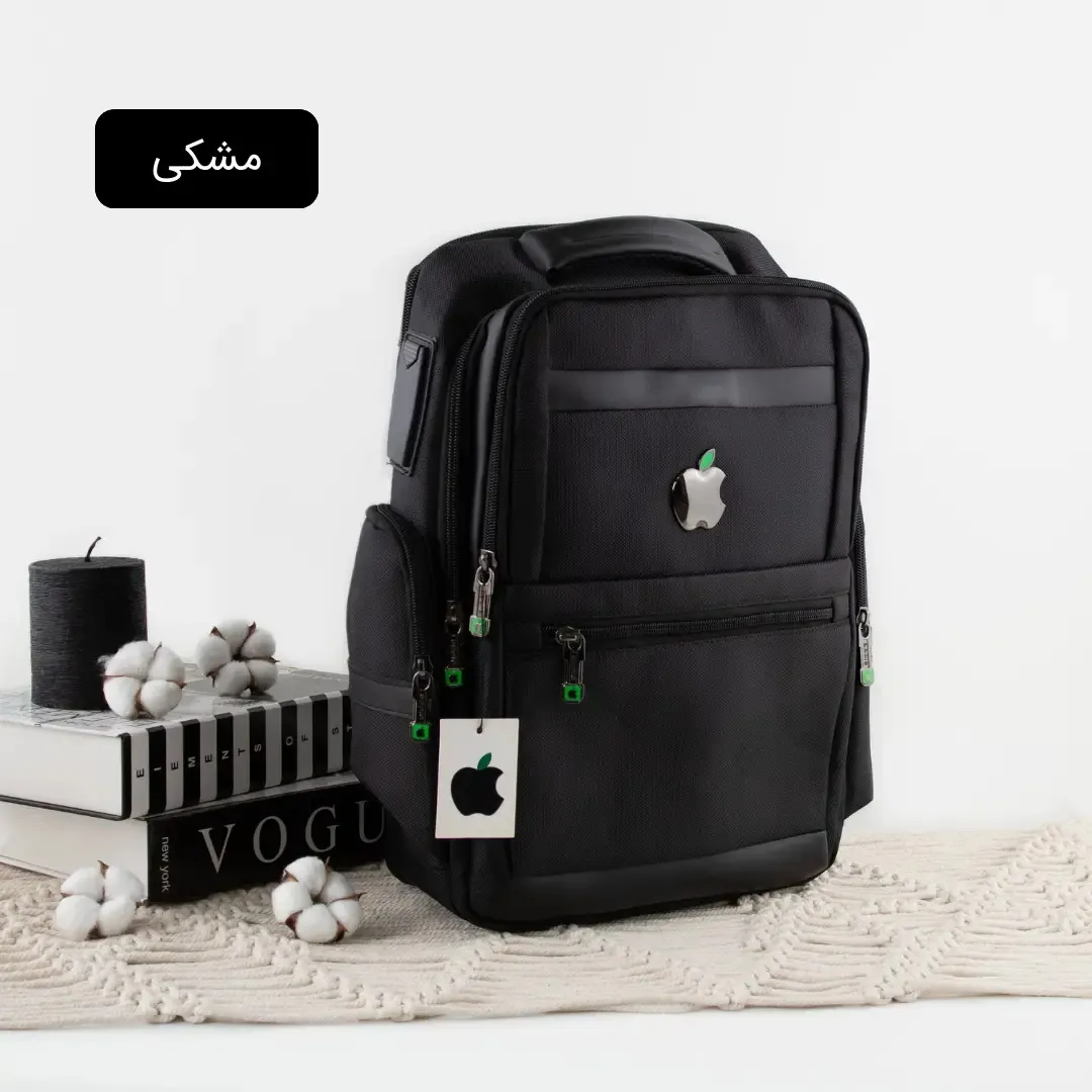 کوله پشتی پارچه ای مدرسه و دانشگاه ابعاد 40 در 30 سانتیمتر با جیب بیرونی - Image 2
