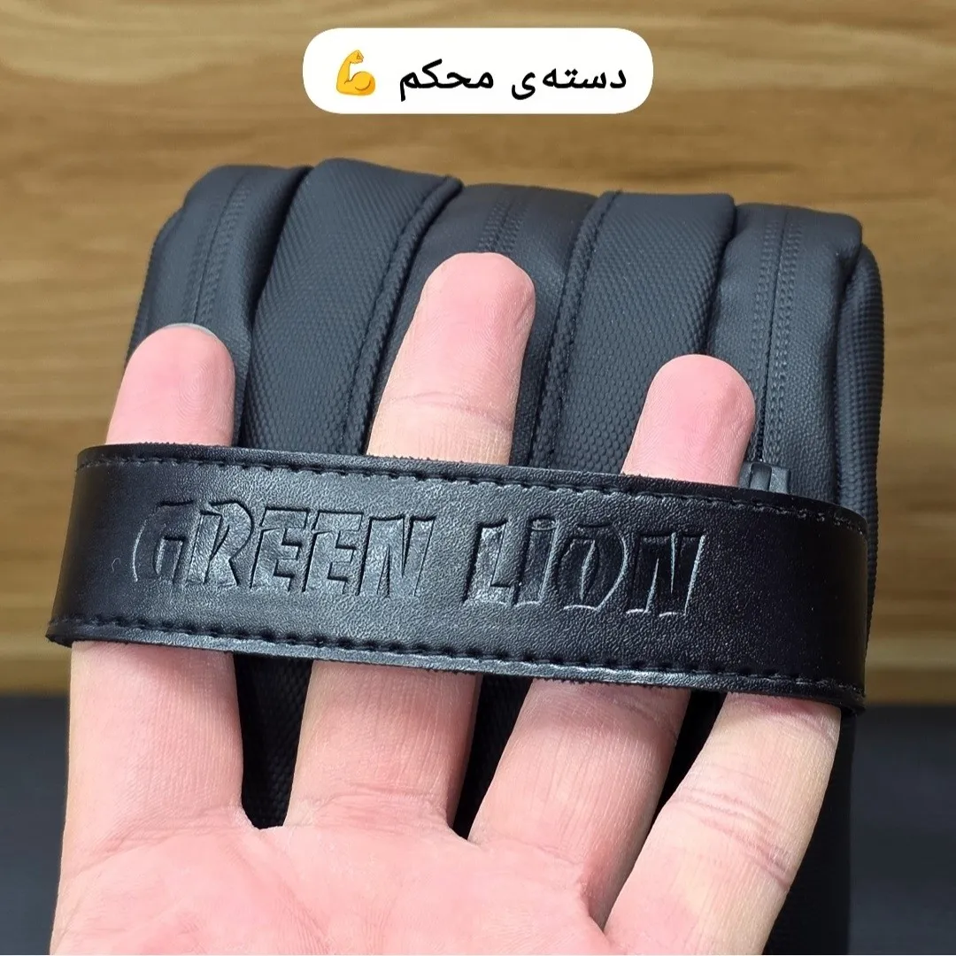 کیف دستی مردانه ضد آب گرین لاین جنس اسکین سیلیکون خارجی سه خانه - Image 10