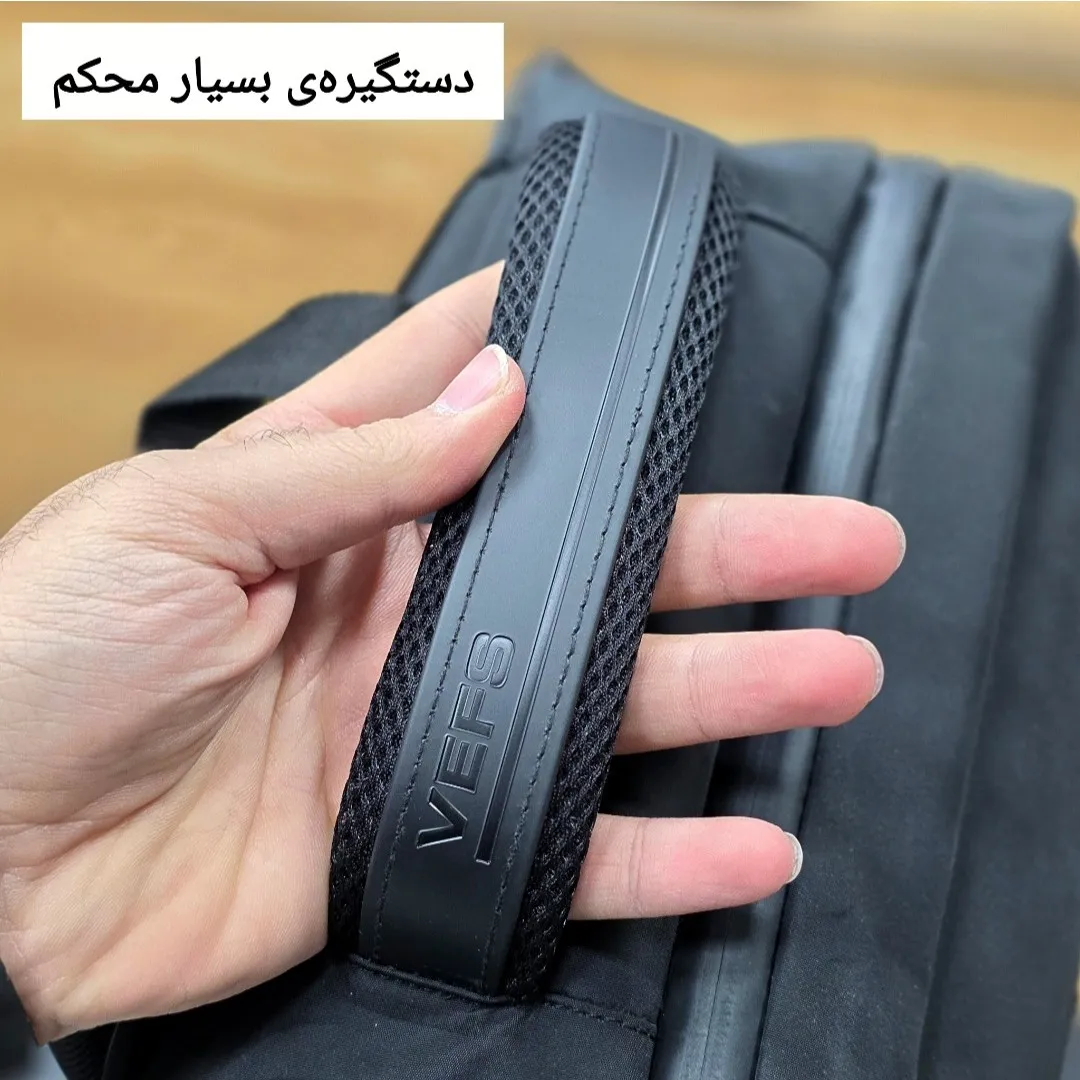 کوله پشتی لپتاپ دانشجویی و اداری قفل دار مناسب لپتاپ تا 17.5 اینچ مردانه و زنانه - Image 8