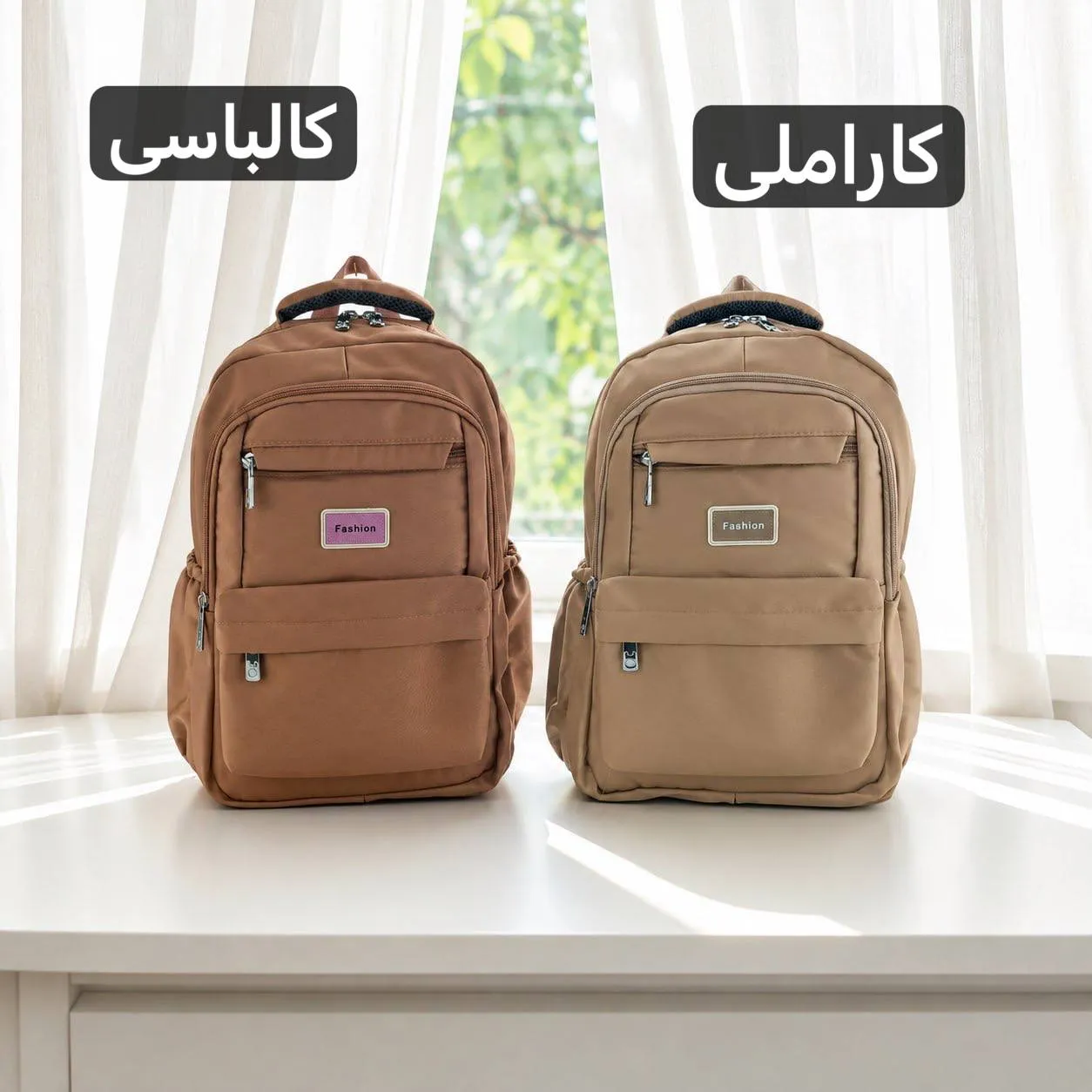 کوله پشتی مدرسه و دانشگاه جنس کجراه خارجی ابعاد 45x30x10 سانتیمتر - Image 9