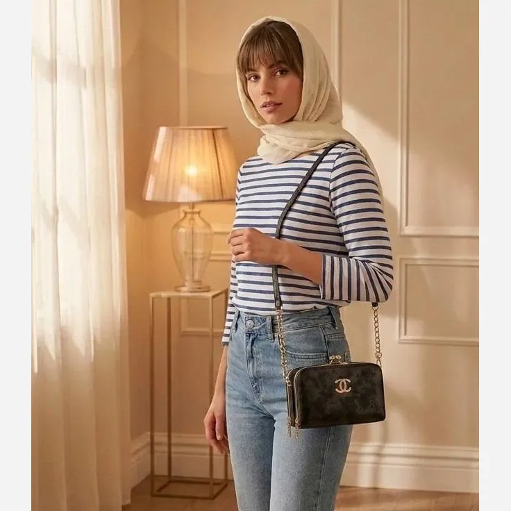 کیف پاسپورتی چرم مصنوعی زنانه رسمی و مجلسی - Image 7