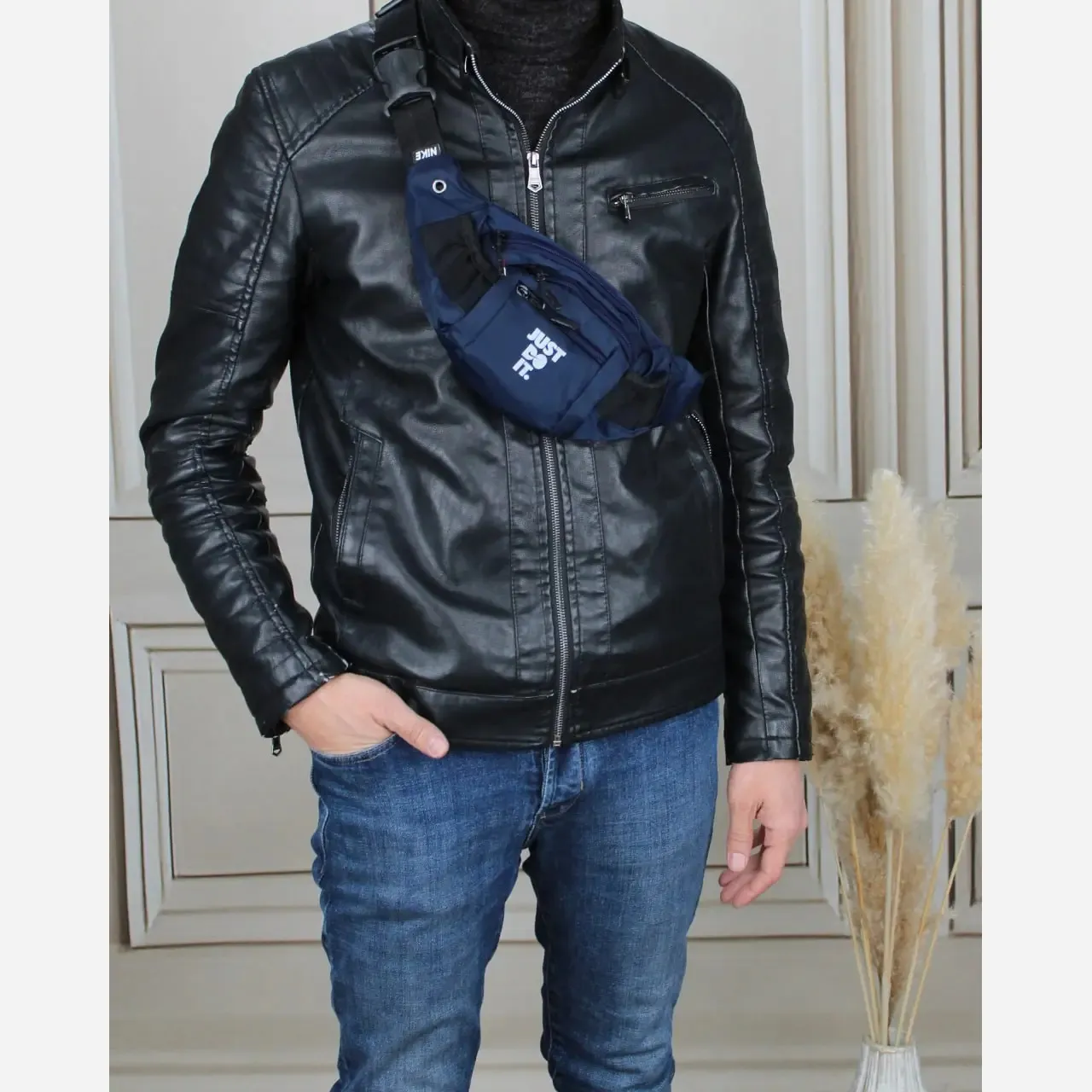 کیف مردانه پارچه ای اسپرت روزمره با بند بلند جیب دار - Image 6
