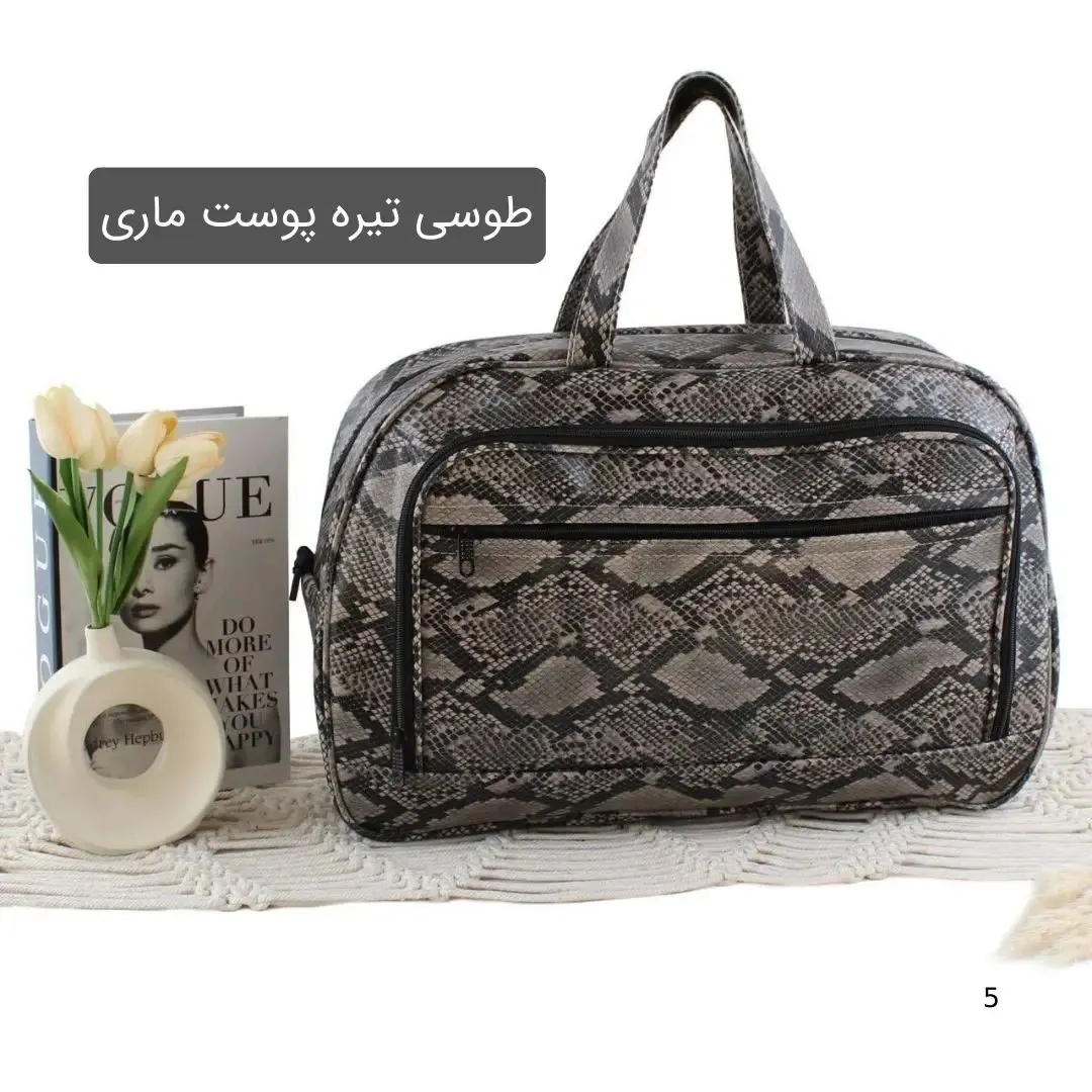 ساک دستی چرم مصنوعی زنانه روزمره و مهمانی با بند بلند - Image 9