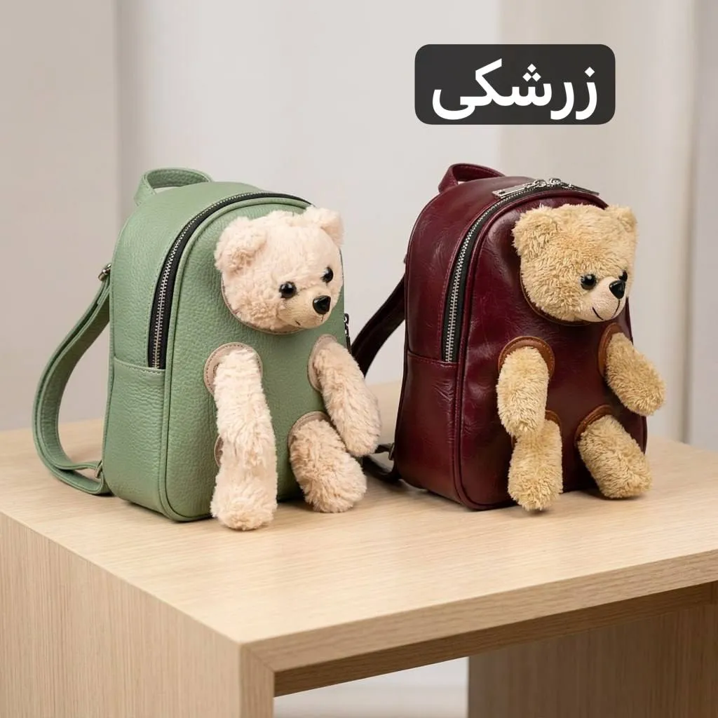 کوله پشتی چرم مصنوعی روزمره زنانه ابعاد 22 در 17 سانتیمتر - Image 3