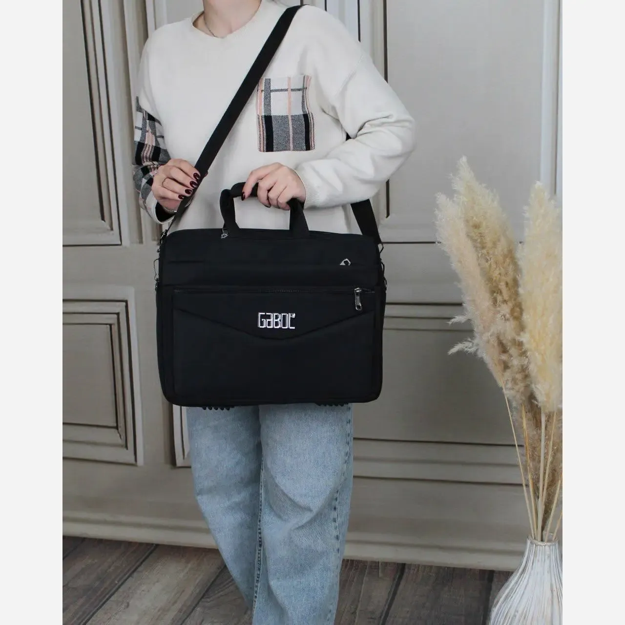 کیف مردانه پارچه ای اداری اسپرت روزمره بند دار - Image 6