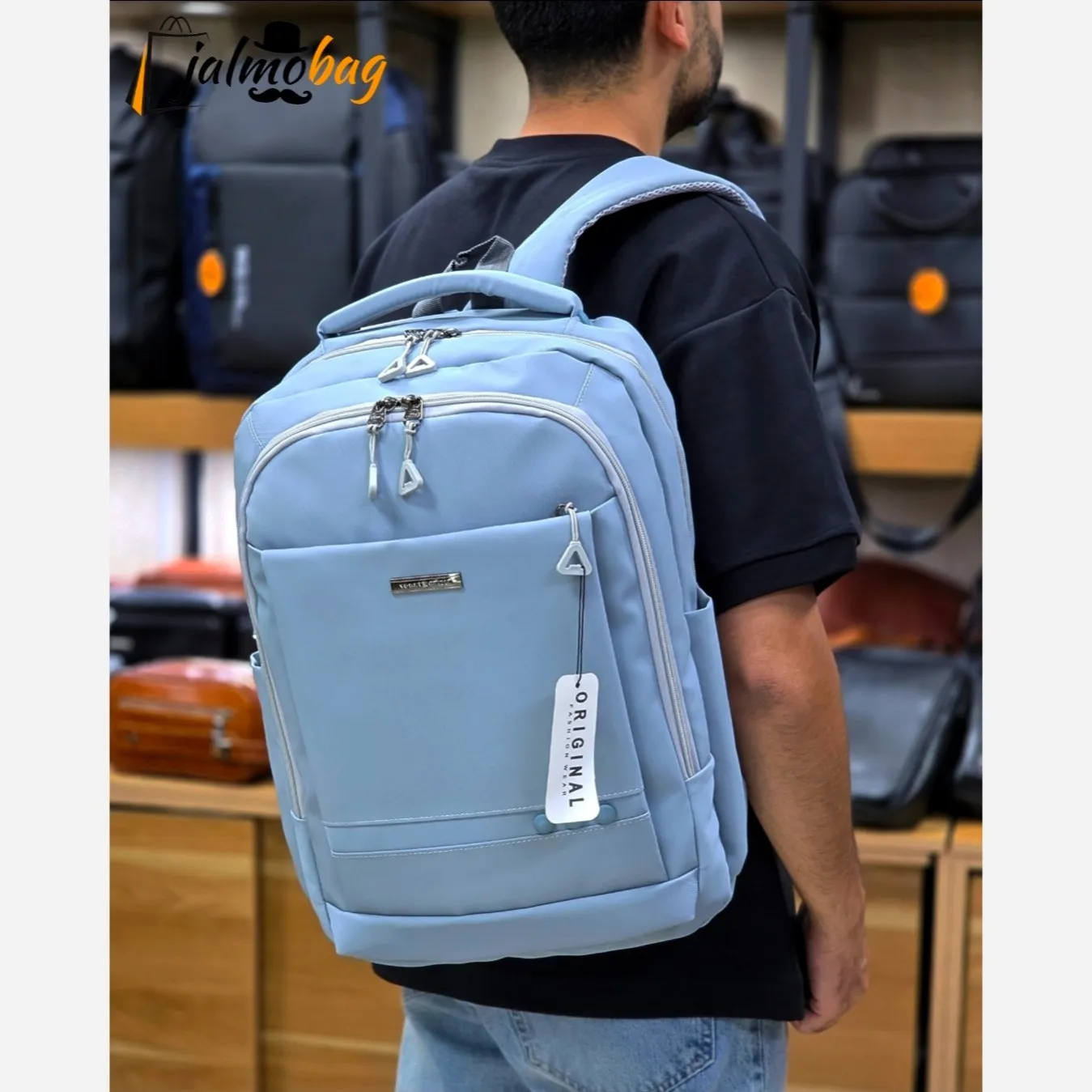 کوله پشتی پاستیلی اسپرت ضد خش و ضد تعریق وارداتی جای لپتاپ دار - Image 8