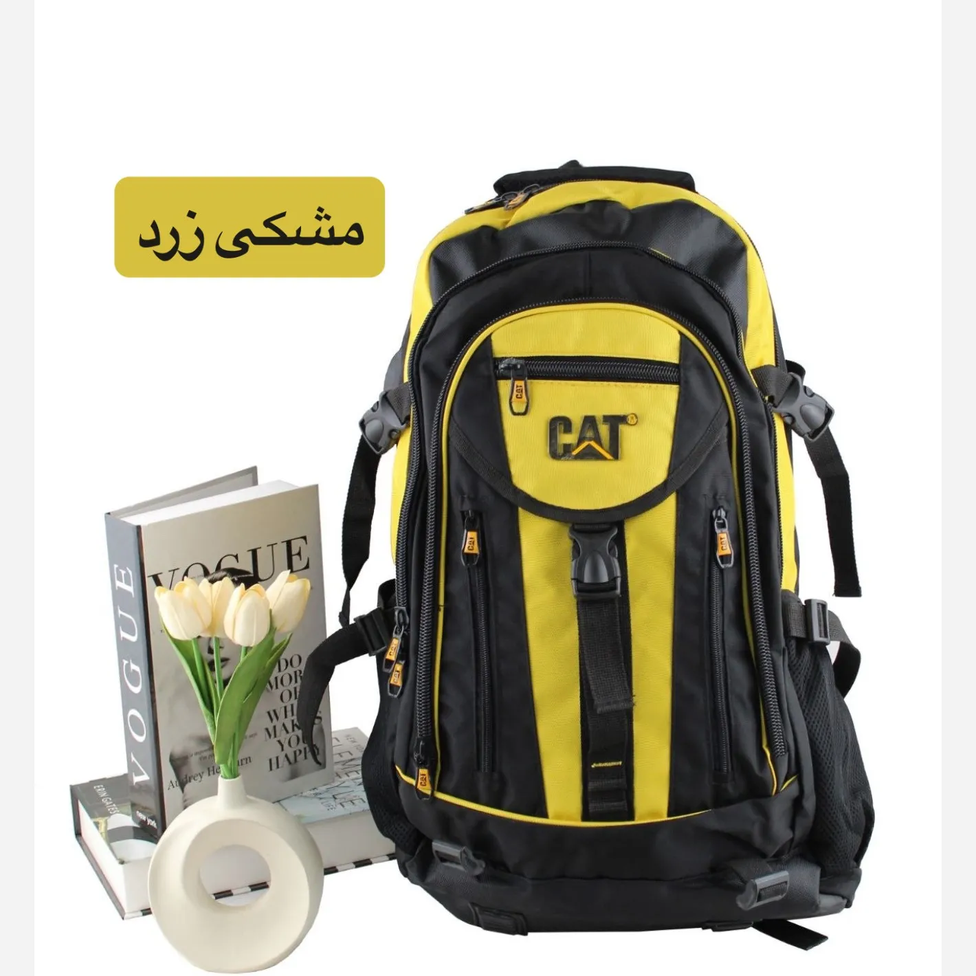 کوله پشتی روزمره و مدرسه پارچه ای دارای بند بلند و جیب دار - Image 6