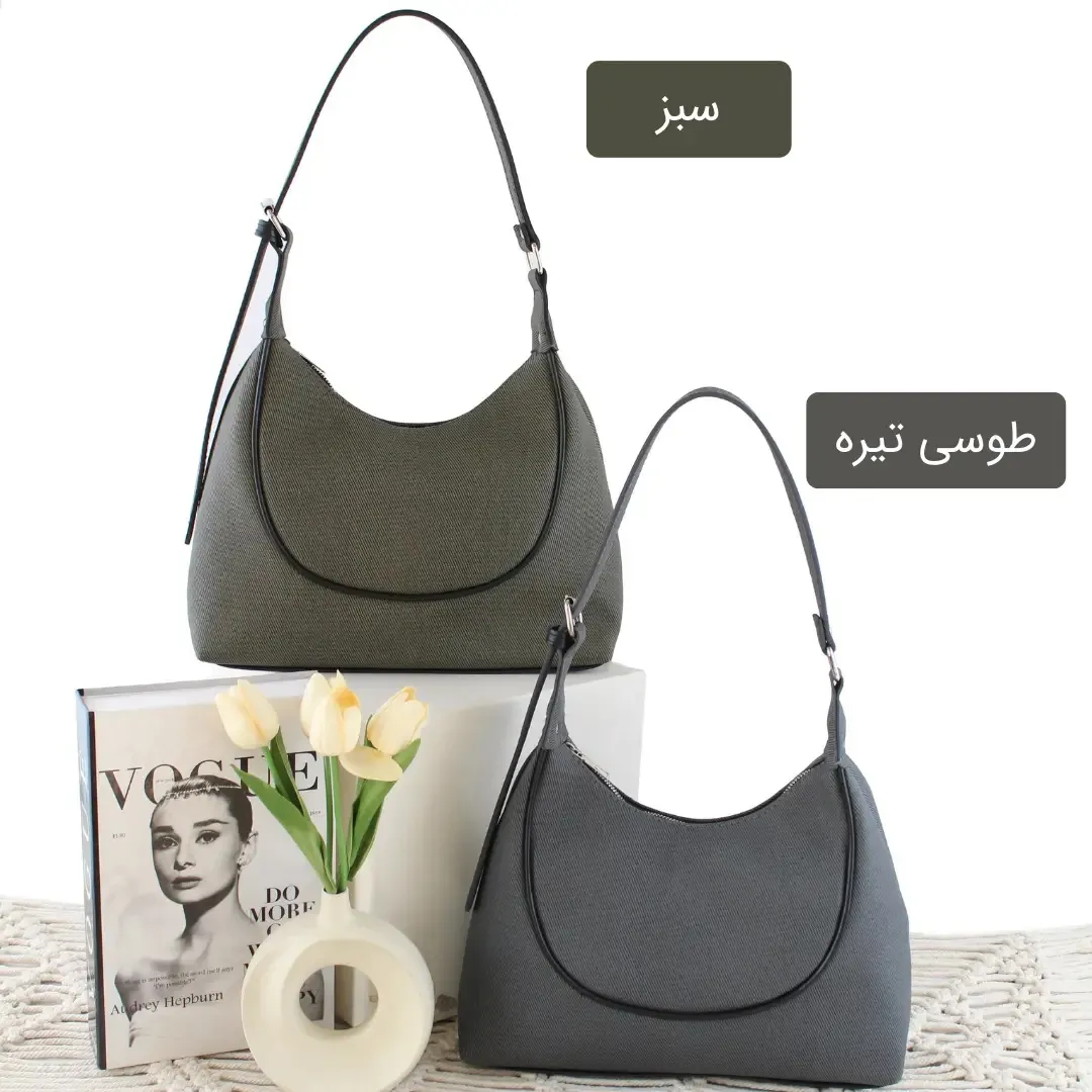 کیف زنانه چرم مصنوعی روزمره اسپرت ابعاد 31 در 23 سانتیمتر - Image 2