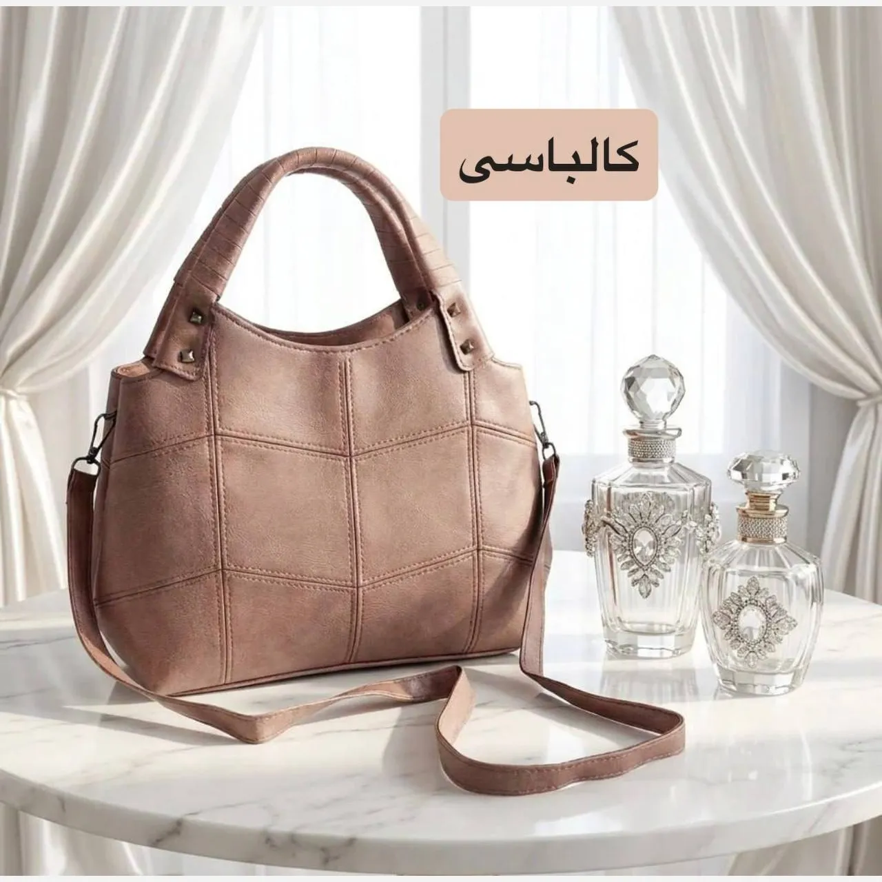 کیف زنانه چرم مصنوعی روزمره بند بلند - Image 8