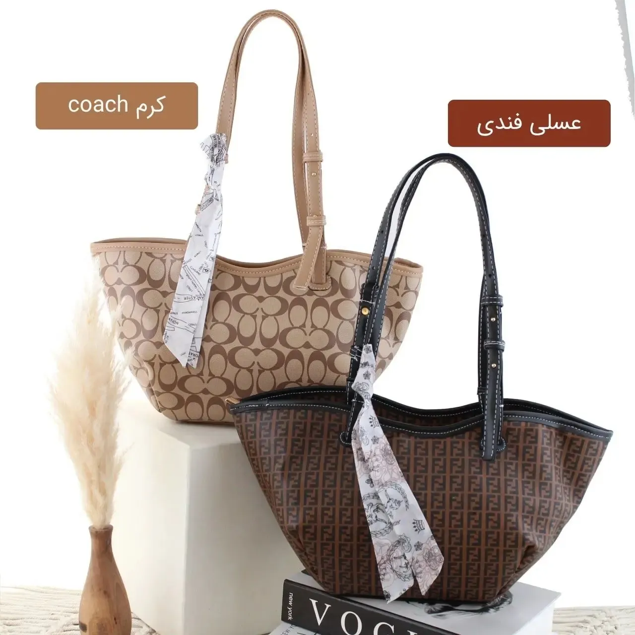 کیف زنانه چرم مصنوعی رسمی و روزمره با بند بلند - Image 5