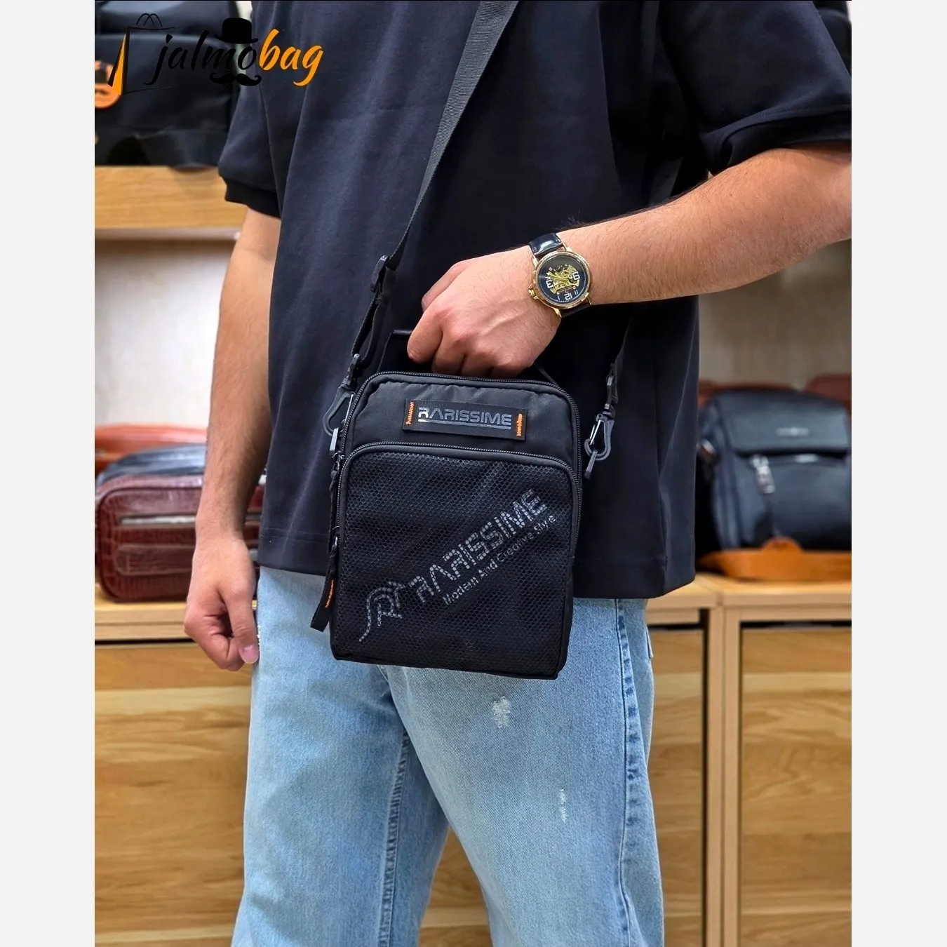 کیف دوشی دستی اسپرت پارچه ای ضد آب راریسم کد 2206 - Image 9