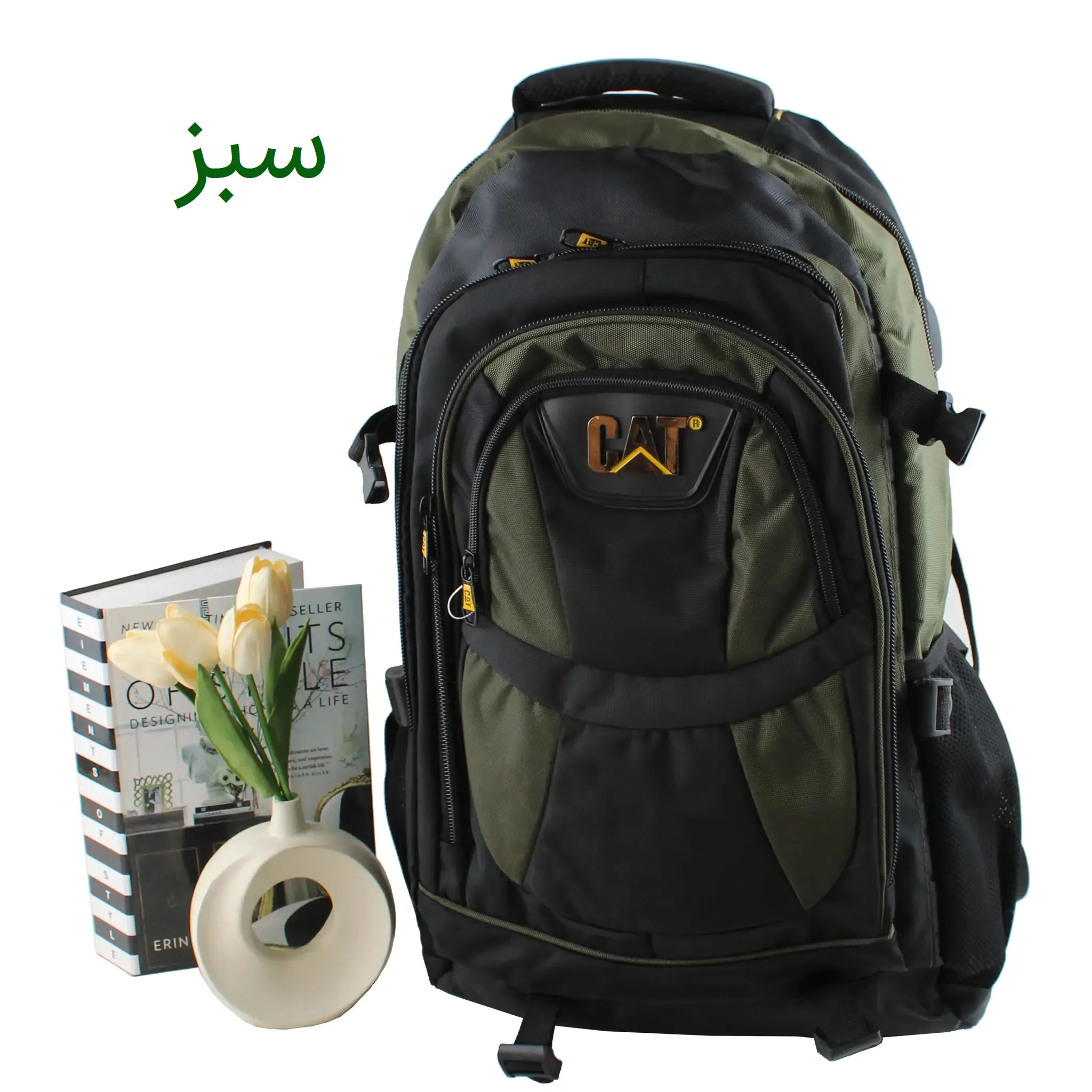 کوله پشتی پارچه ای مسافرتی و ورزشی دارای بند بلند و جیب متعدد ابعاد 55 در 30 در 25 سانتیمتر - Image 2