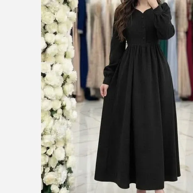 پیراهن مانتویی زنانه جنس کبریتی ریز مدل عروسکی سایزبندی و رنگ بندی متنوع - Image 4