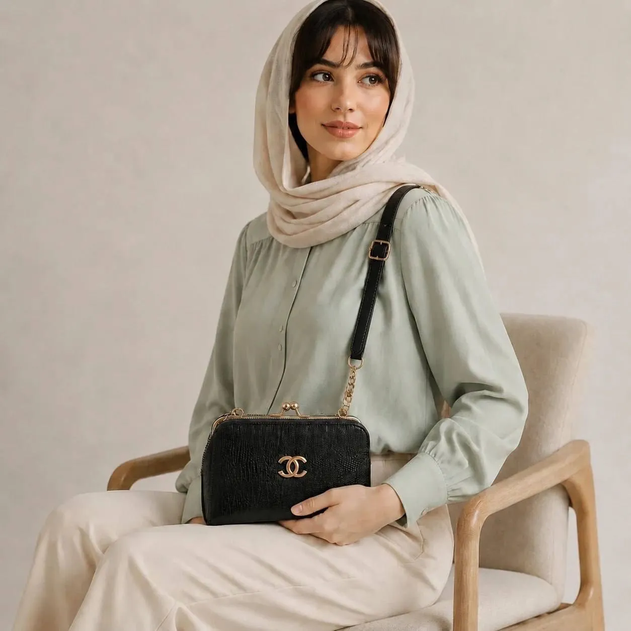 کیف پاسپورتی چرم مصنوعی زنانه رسمی و مجلسی - Image 6