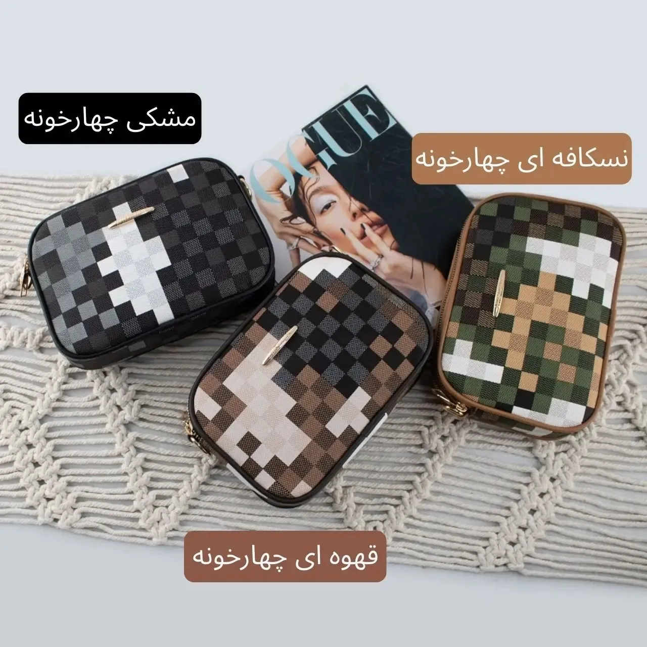 کیف پاسپورتی چرم مصنوعی زنانه روزمره ابعاد 20 در 15 سانتیمتر - Image 9
