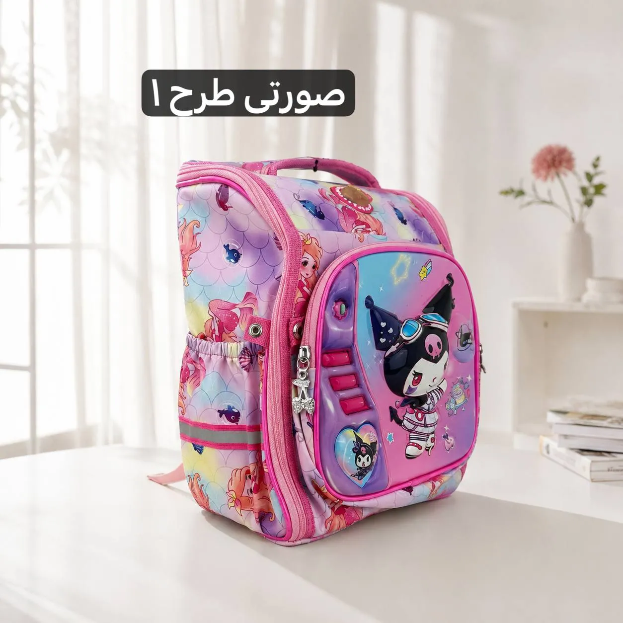 کوله پشتی پارچه ای مدرسه و دانشگاه ابعاد 48 در 31 سانتیمتر - Image 6