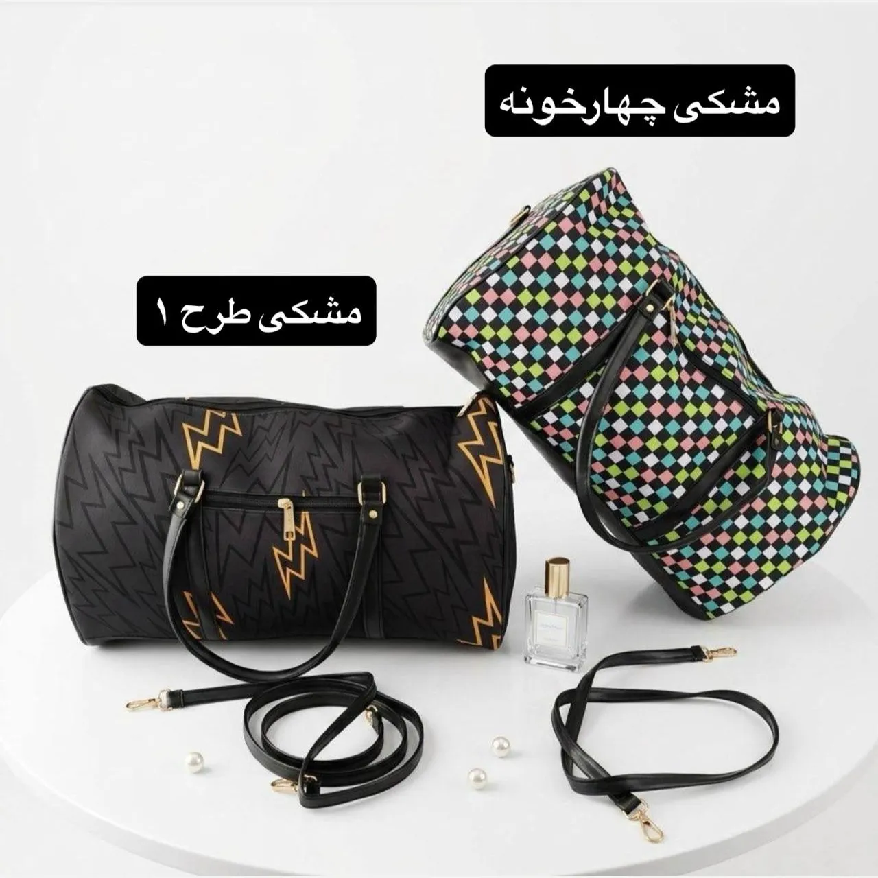 ساک دستی زنانه دخترانه چرم مصنوعی اسپرت روزمره مامی بگ مسافرتی ورزشی - Image 8