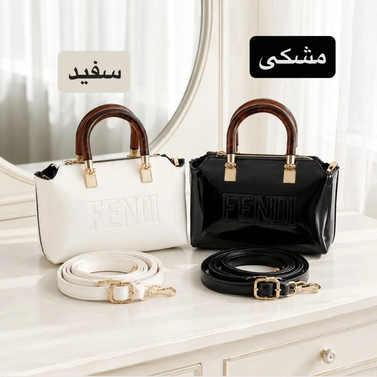 کیف پاسپورتی چرم مصنوعی زنانه ابعاد 19 در 12 در 8 سانتیمتر رنگ مشکی رسمی و مجلسی - Image 2