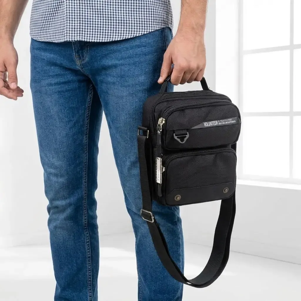 کیف مردانه پارچه ای اسپرت و روزمره بند دار - Image 4