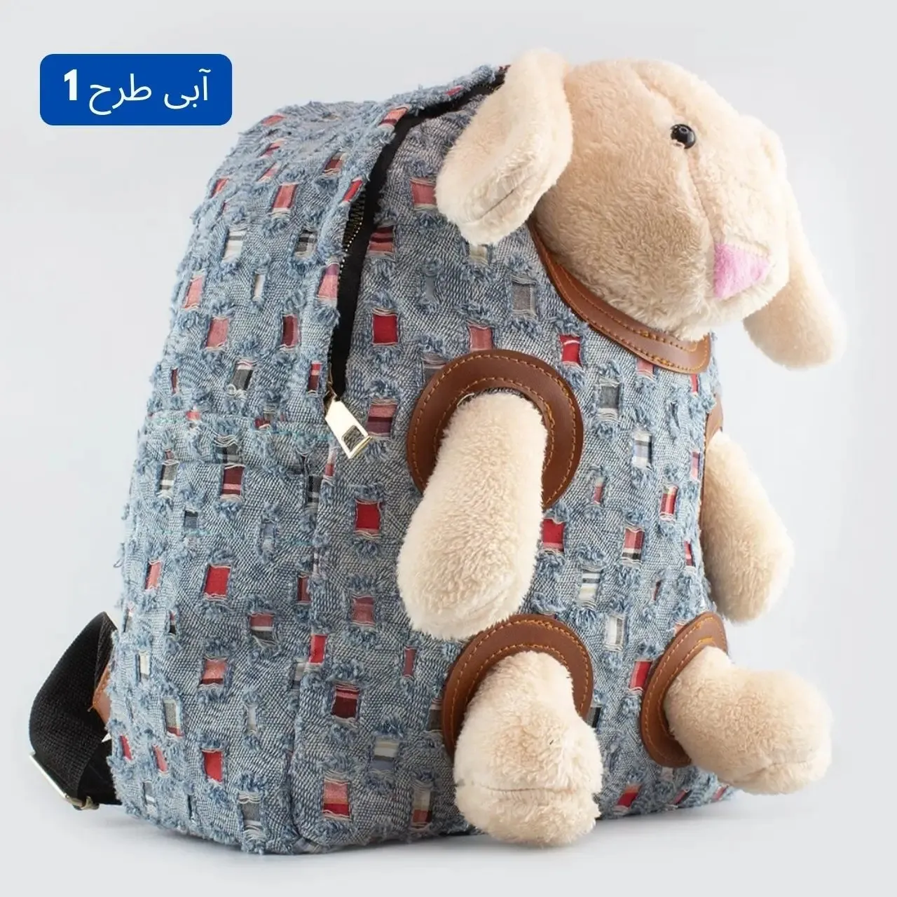 کوله پشتی پارچه ای روزمره مدرسه و دانشگاه زیپ دار بند بلند - Image 2