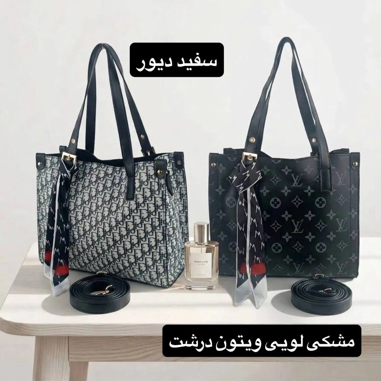 کیف زنانه چرم مصنوعی رسمی و روزمره با بند بلند - Image 6