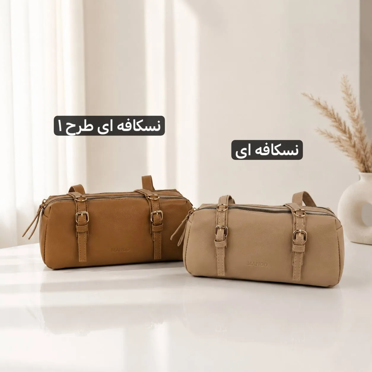 کیف زنانه چرم مصنوعی روزمره ابعاد 28 در 12 سانتیمتر - Image 6