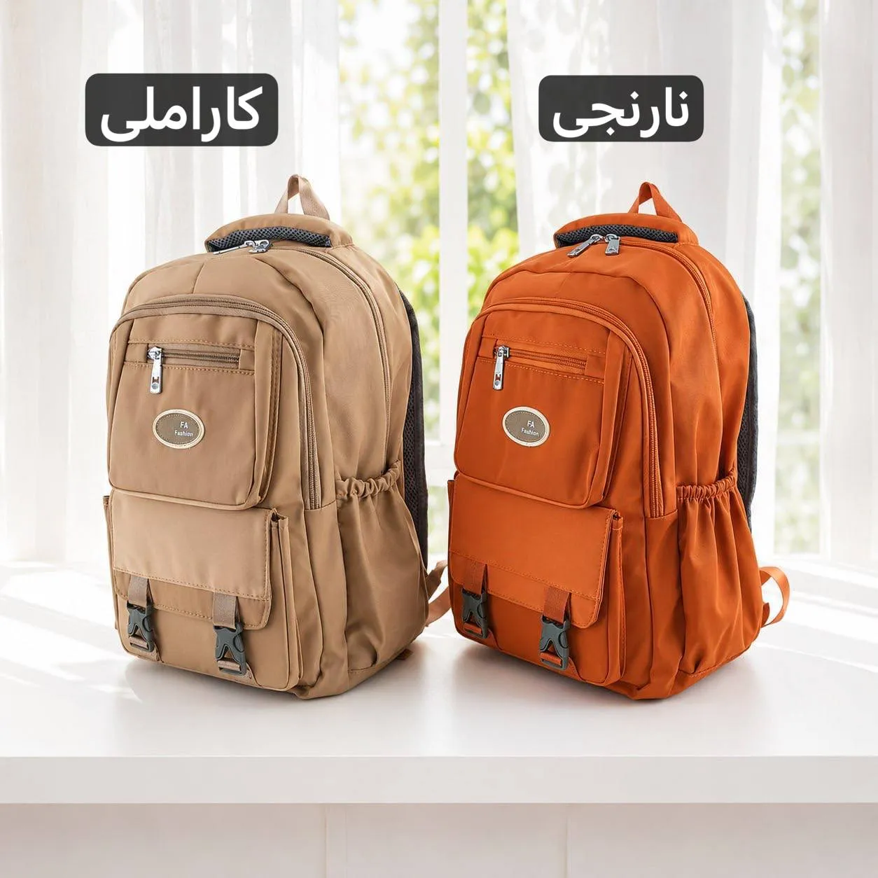 کوله پشتی برزنت مدرسه و دانشگاه ابعاد 45 در 35 سانتیمتر - Image 9