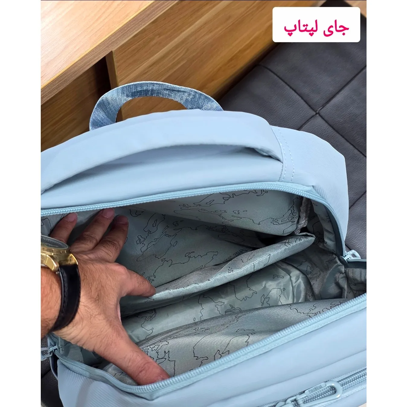کوله پشتی پاستیلی اسپرت پریزیدنت جنس پارچه خارجی سیلیکونی ضد خش و ضد تعریق - Image 19