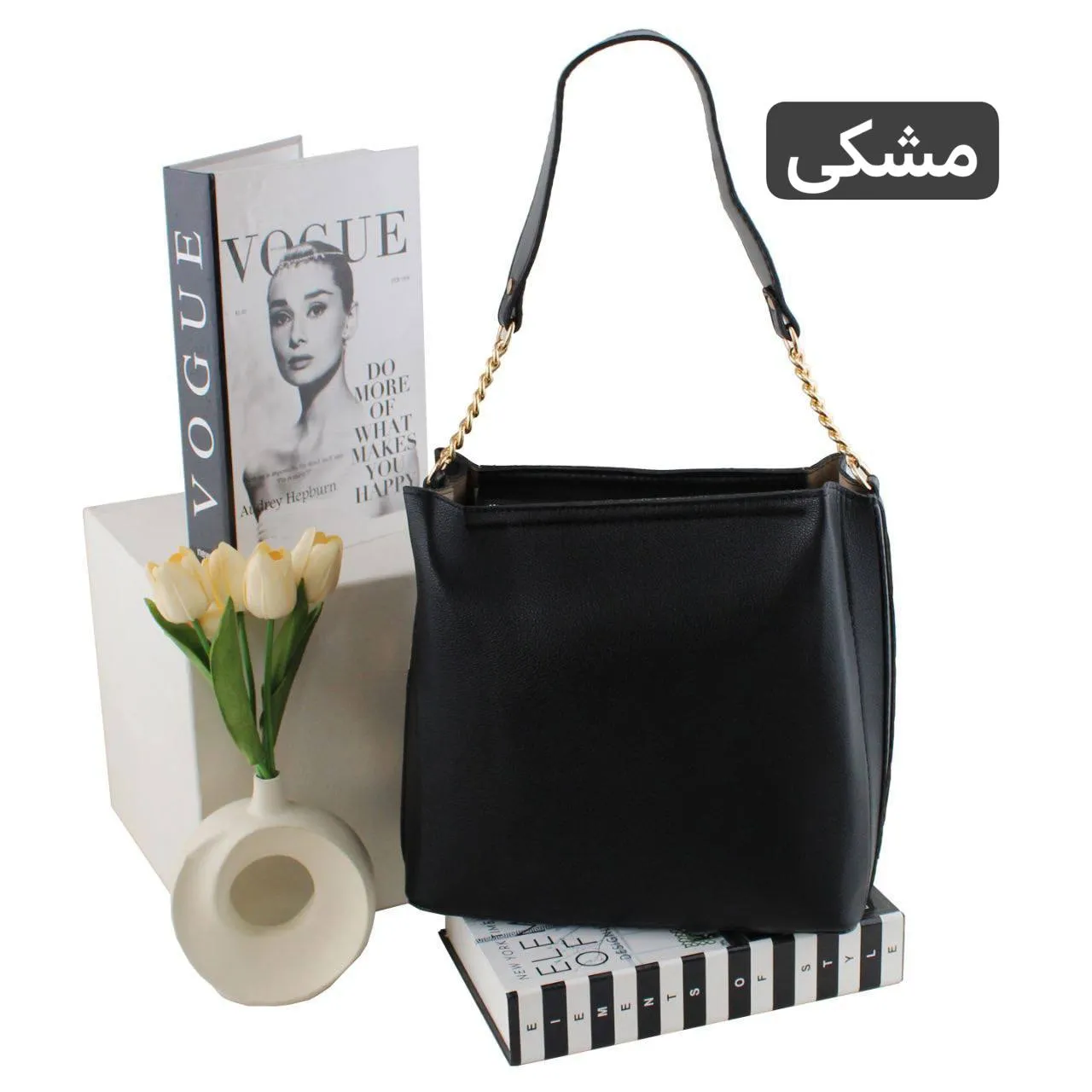 کیف زنانه روزمره و مهمانی چرم مصنوعی زیپدار - Image 5